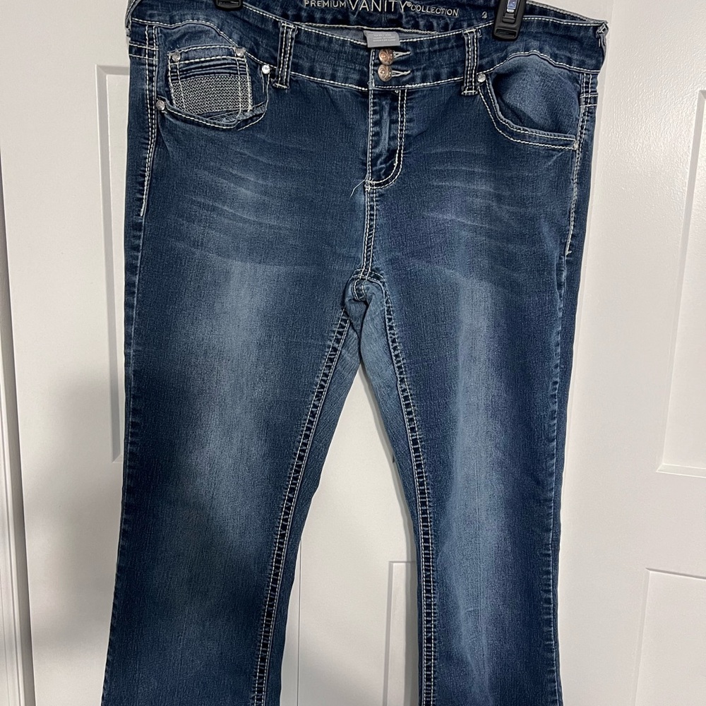 Vanity Blue Boot Cut Jeans Timeless Design